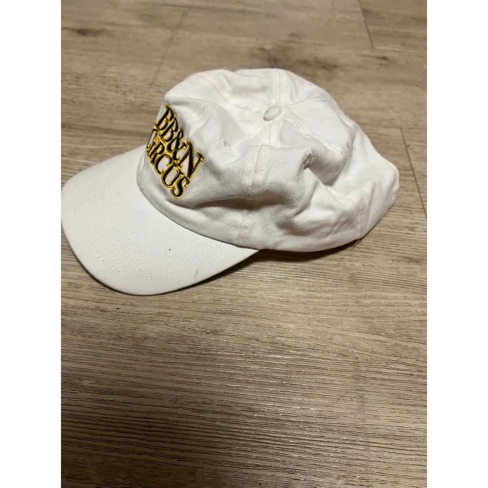 BB&N Circus White Baseball Cap Hat Mens Adjustable Vintage Ringling Bros 90s - Picture 3 of 8